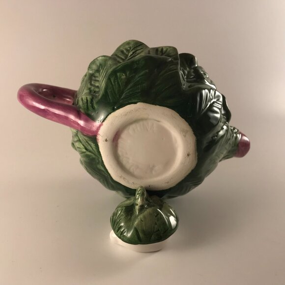 Hand Painted Floral Porcelain Decorative Teapot - Picture 7 of 7